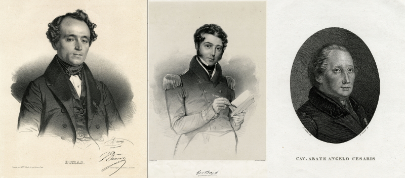 Portraits of George Back, Angelo Cesaris and Jean Baptiste Andre Dumas, from the Edward Sabine collection 