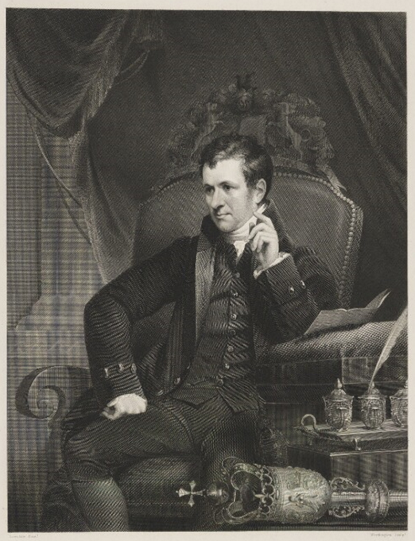 Davy in the Royal Society President’s Chair, 1827 © National Portrait Gallery, London