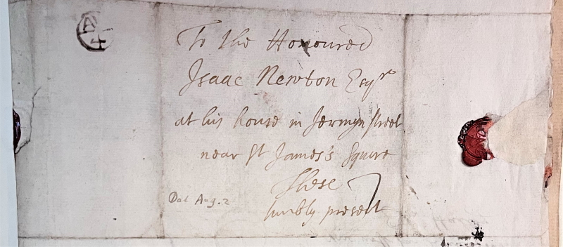 Letter from Edmond Halley to Isaac Newton, August 1697 (MM/5/42)