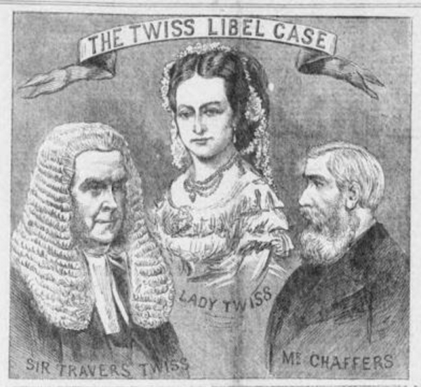 The figures in the 'Twiss libel case'