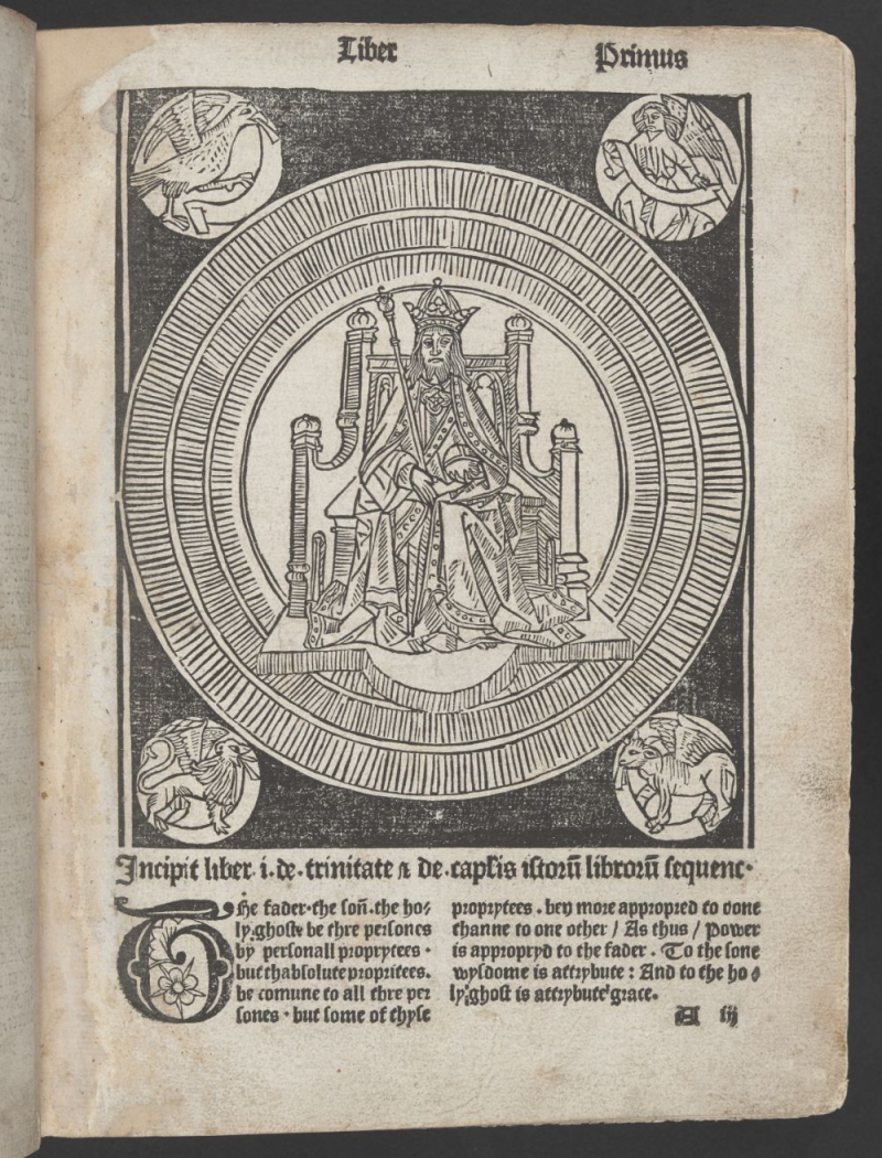 Page from the Royal Society Library's 1495 'De proprietatibus rerum'