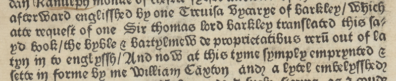 Detail from the 'Polychronicon' of Ranulf Higden, 1482