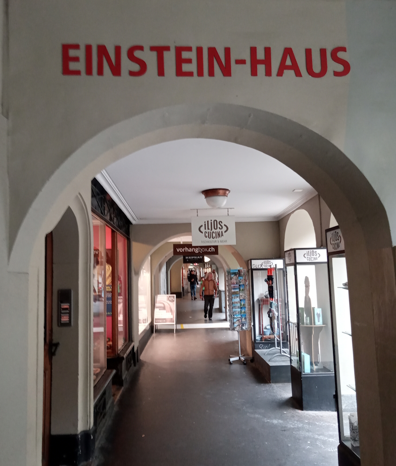 Entrance to the 'Einstein House' museum in Bern