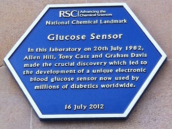 Glucose sensor plaque, Oxford