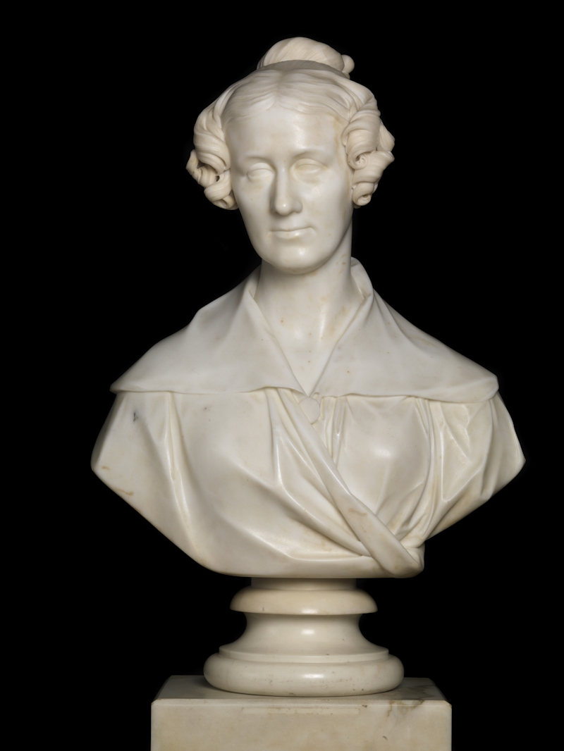 Marble bust of Mary Somerville, by Francis Chantrey
