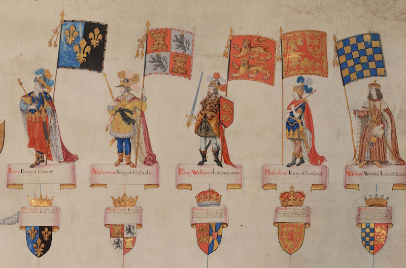 Detail of the Vaughan family tree, courtesy of Archifdy Sir Gâr / Carmarthenshire Archives