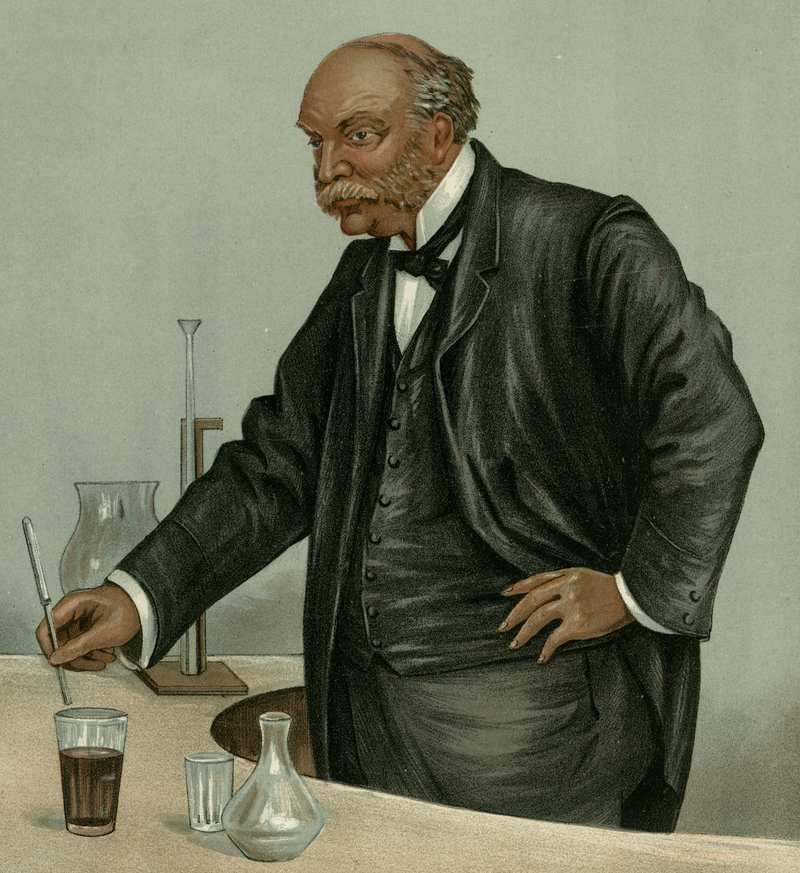 Vanity Fair caricature of Lord Rayleigh, 1899