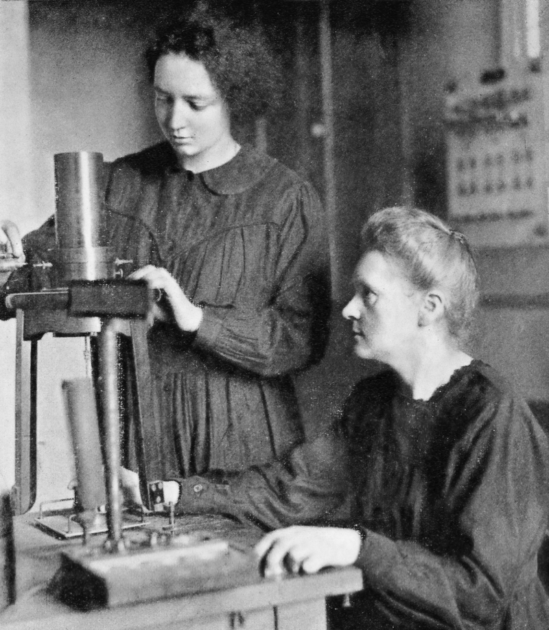 IrÃ¨ne Joliot-Curie with her mother Marie Curie, 1925