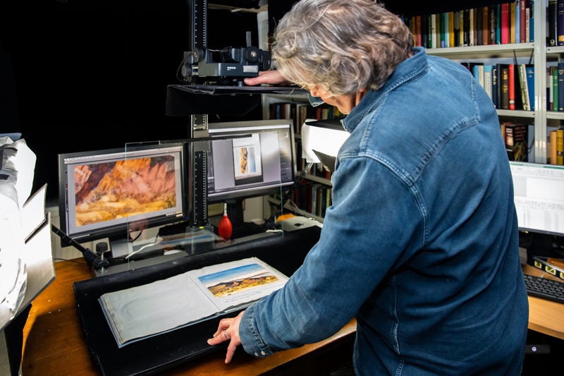 An image being digitised for Science in the Making