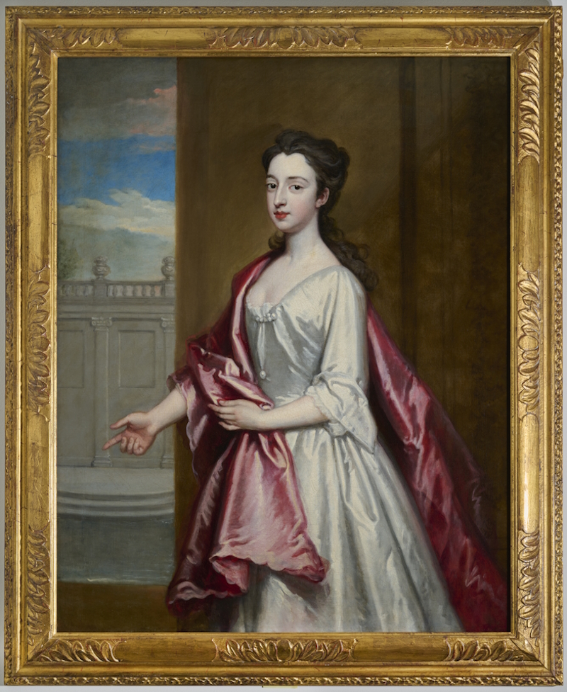 Portrait of an unknown woman, possibly of the Wyche family, attributed to the Godfrey Kneller Studio, c.1700s-1720s