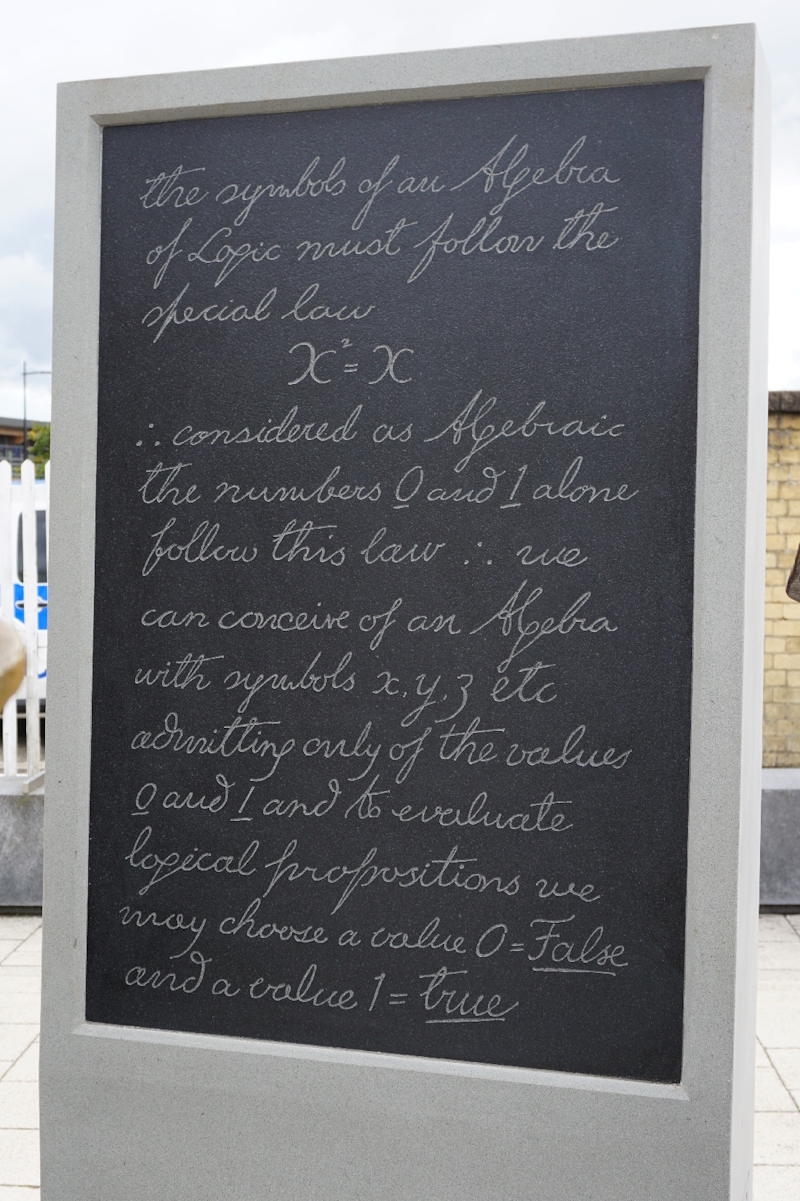 Blackboard in the George Boole Memorial, Lincoln