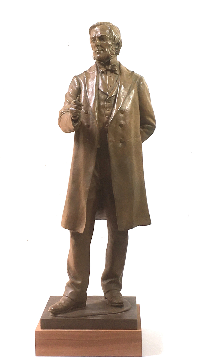 Bronze figure of George Boole, cast for the Royal Society