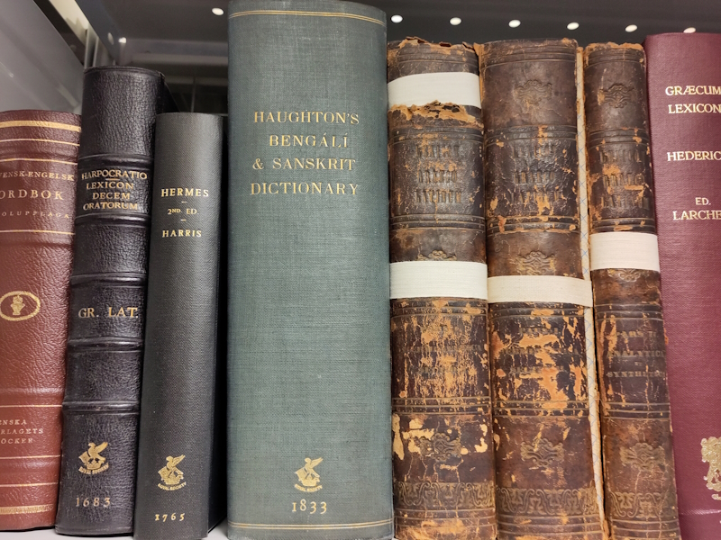 Books from the Royal Society Library 'Language and Literature' collection