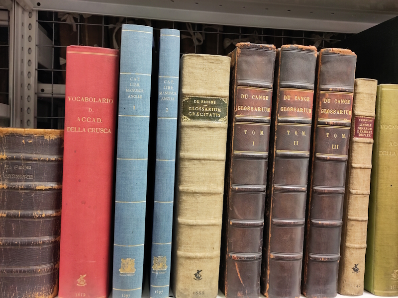Books from the Royal Society Library 'Language and Literature' collection