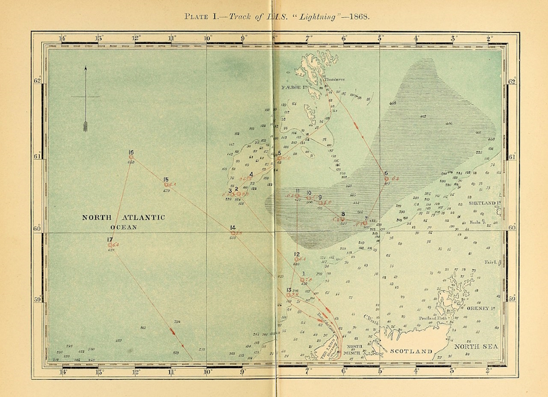 Track of HMS Lightning in 1868 (Wikimedia Commons)