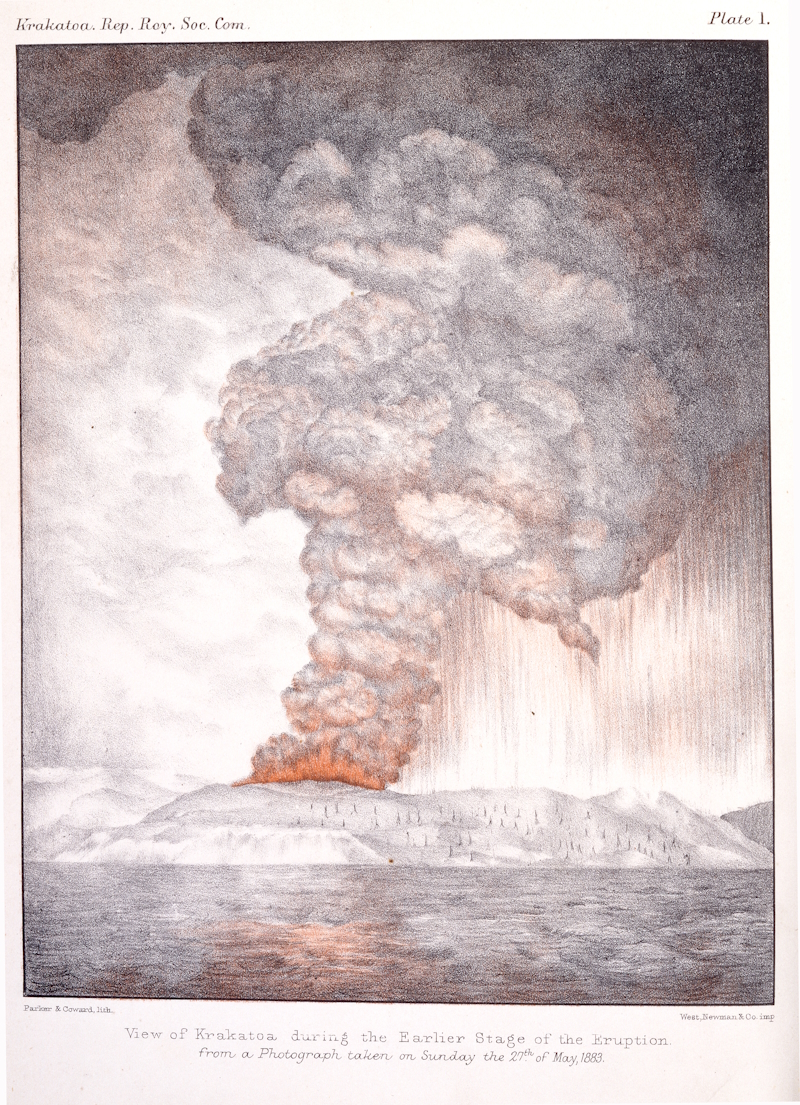 View of Krakatoa, 27 May 1883