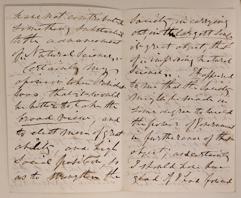 Letter from William Parsons, 3rd Earl of Rosse to the Royal Society, 1865