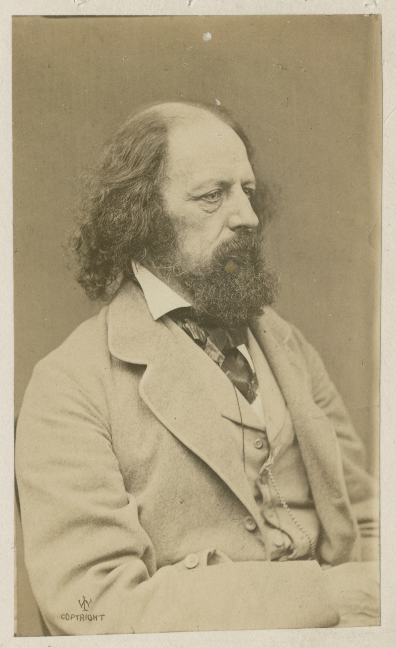 Alfred Tennyson photographed by William Jeffrey, 1865