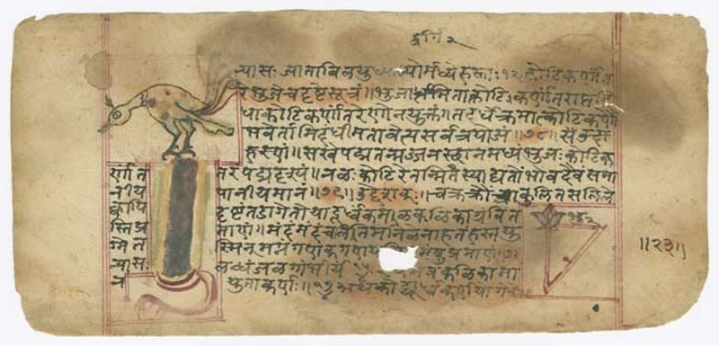 Manuscript from the Lilavati of Bhaskara II (Plimpton-Smith collection, Columbia University)