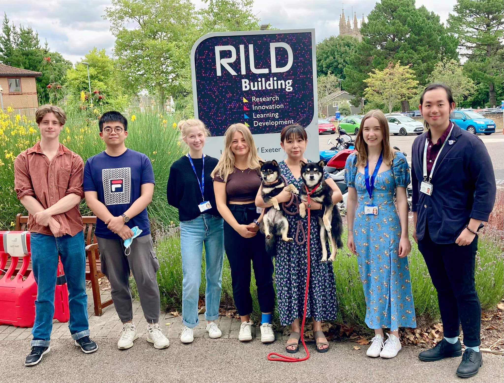 Group members at the University of Exeter including co-authors Josan Gandawijaya, Rosie Bamford and Madeline Eve. 