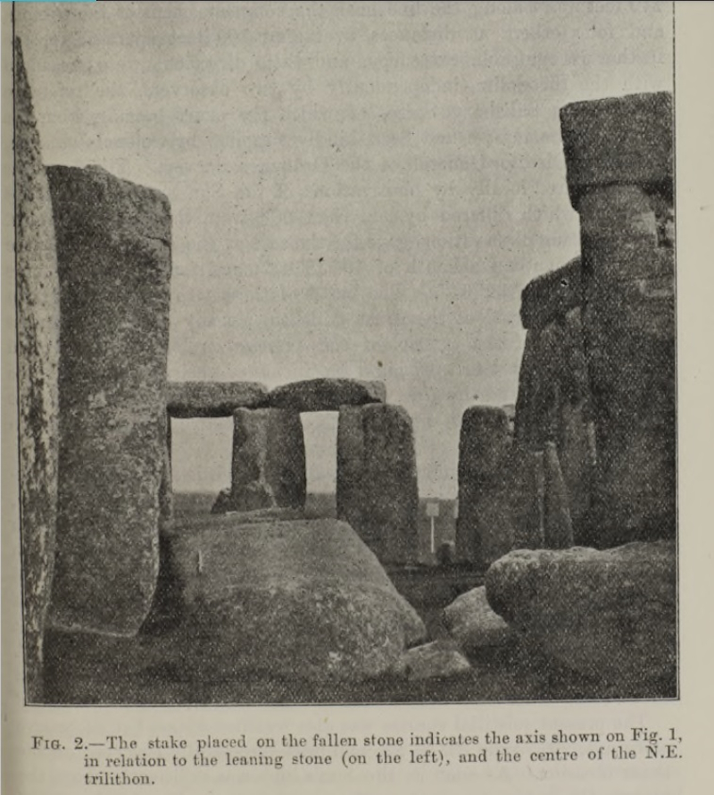 Photograph taken by Norman Lockyer at Stonehenge in 1901