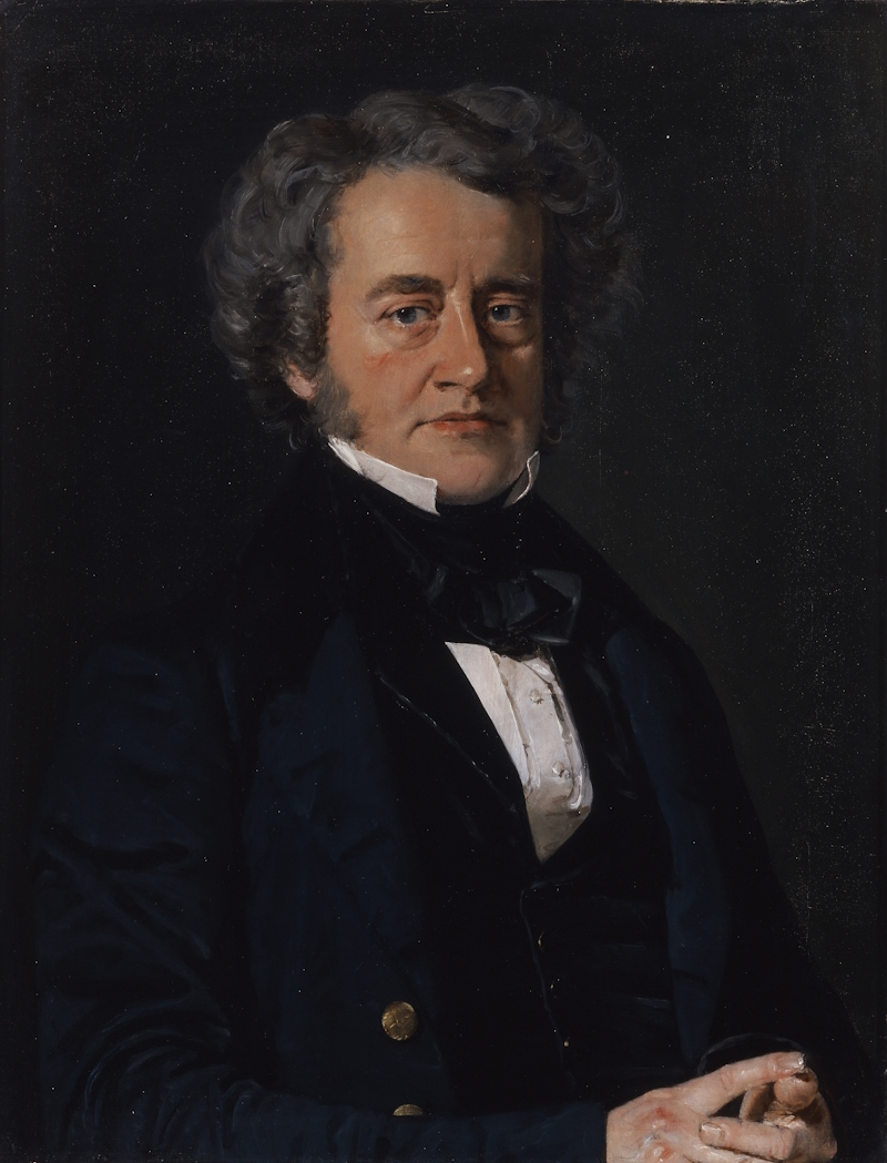 John Herschel, by Christian Albrecht Jensen, 1843