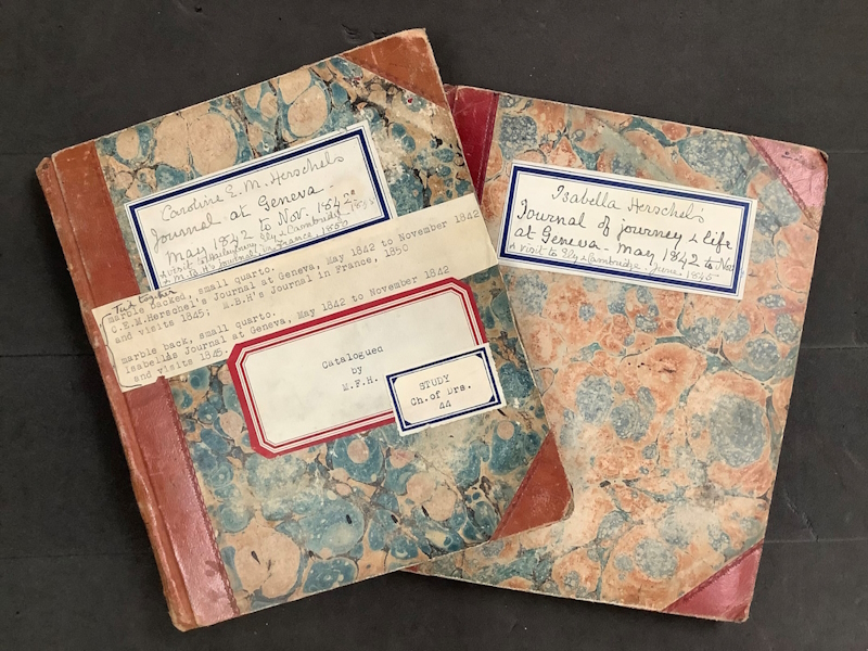 Travel journals of Isabella and Caroline Emilia Mary Herschel, 1842