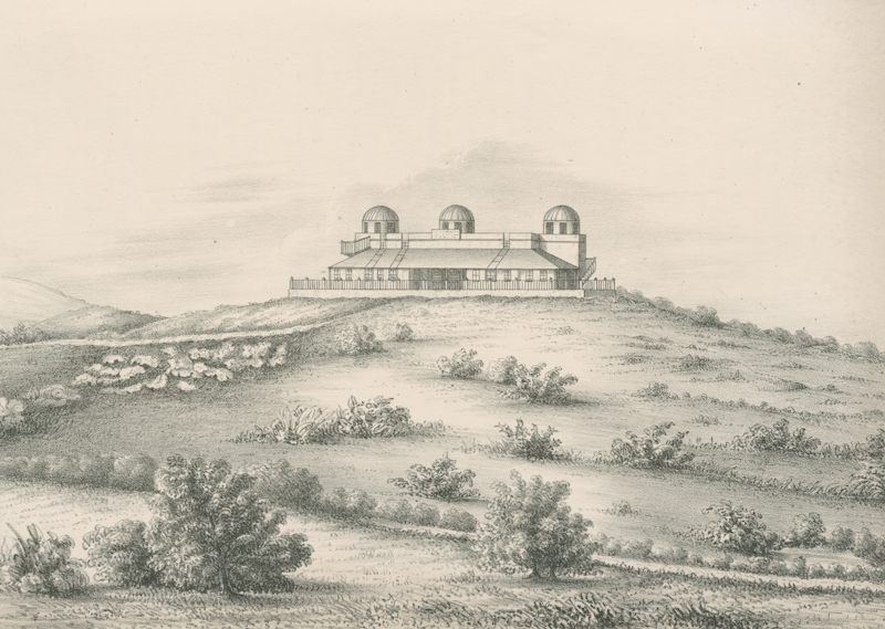 Trivandrum Observatory, as depicted in 1839