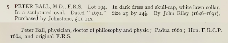 Snippet from Frederick Duleep Singh 'Portraits in Norfolk Houses' Vol 2, 1928