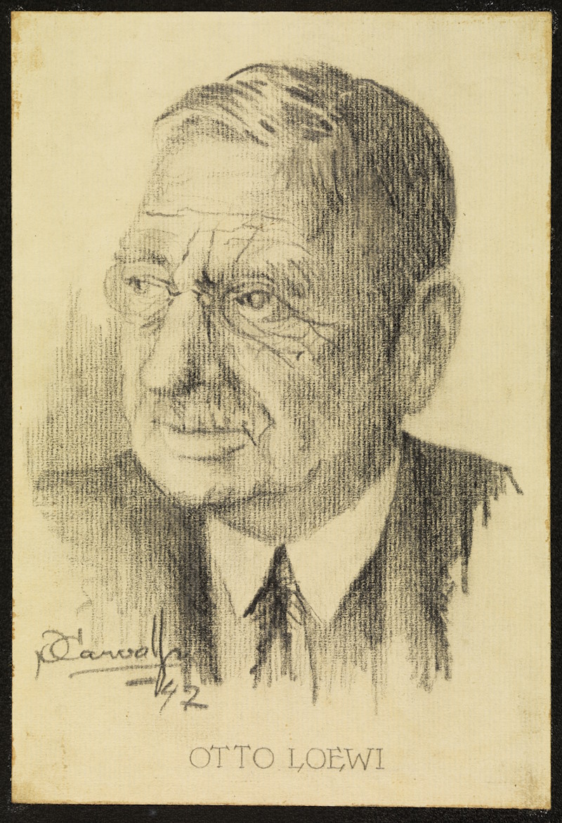 Portrait of Otto Loewi by P Carvalho, 1942