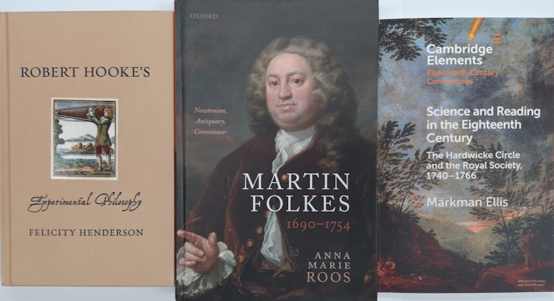 Three books in the collections of the Royal Society Library