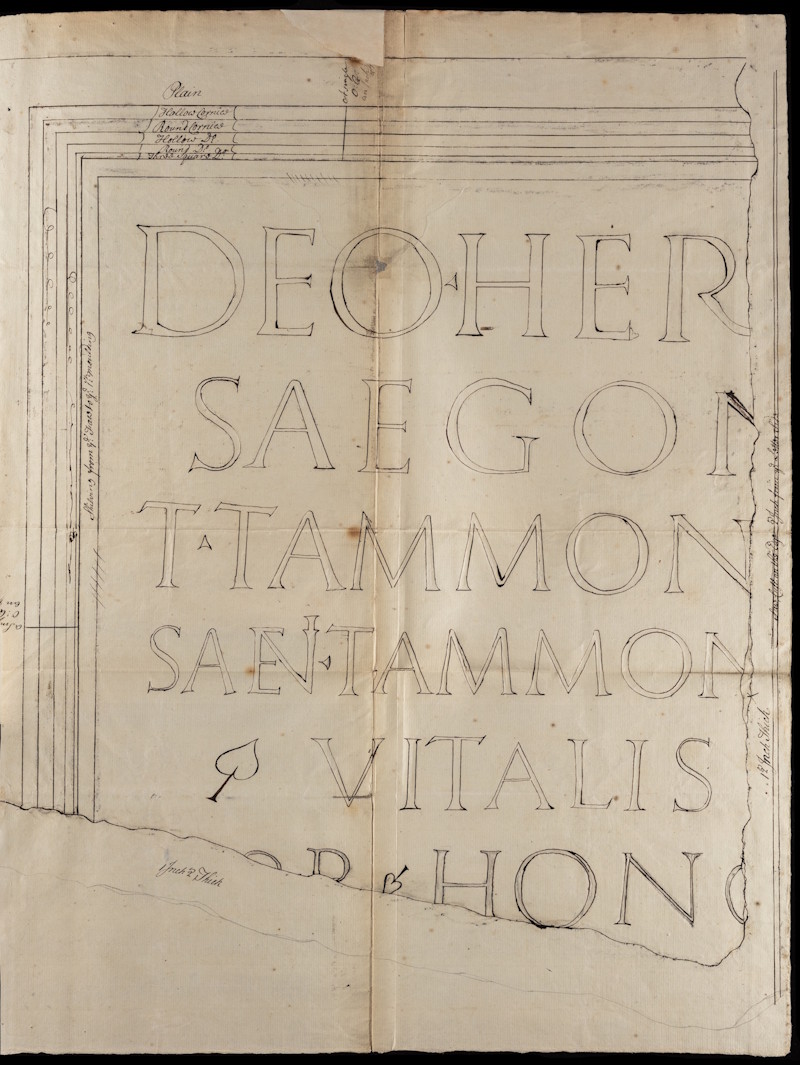 Tracing of John Stair’s Silchester inscription