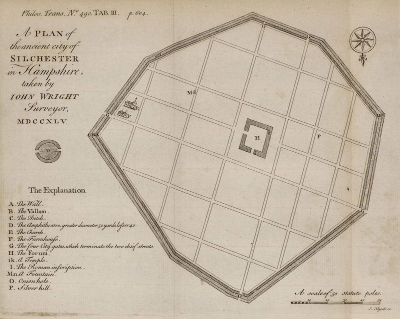 John Wright’s 1745 plan of Silchester