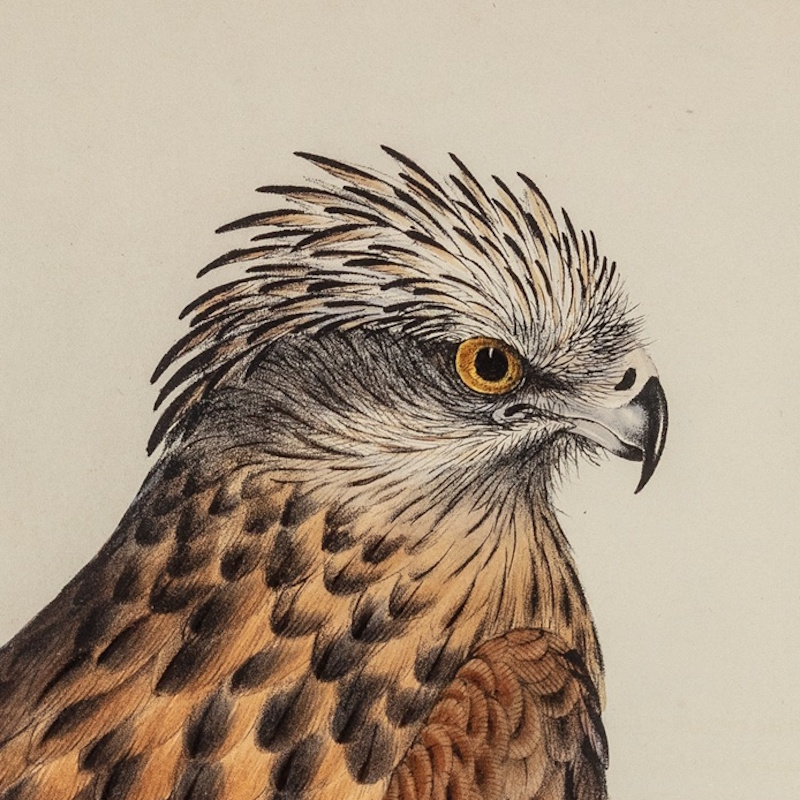 Square-tailed kite by John and Elizabeth Gould (detail)