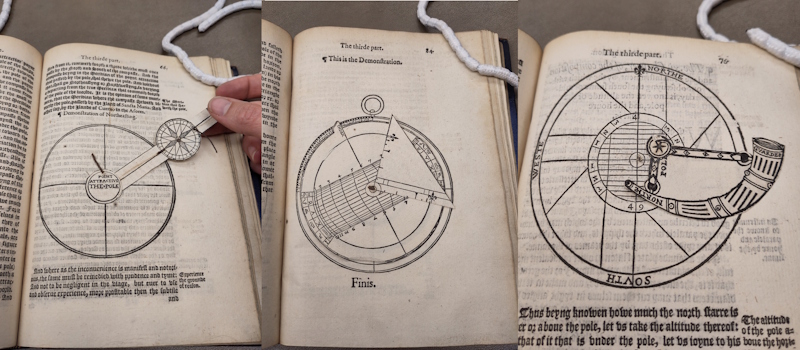 Paper instruments from 'The art of navigation' (1561)