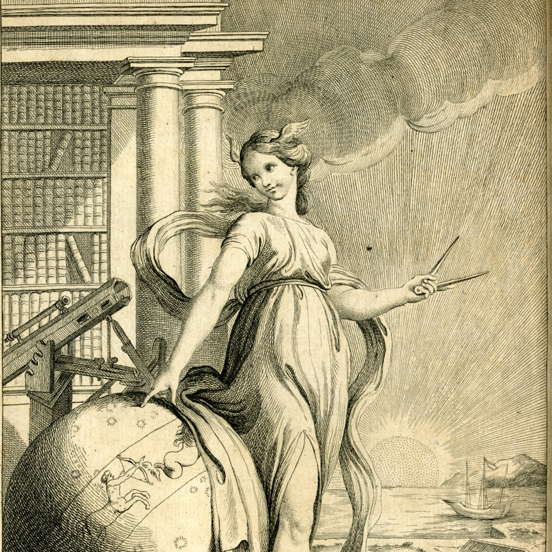 ‘Natural philosophy’, by Etienne Fessard after Edmé Bouchardon, 1740 (detail)