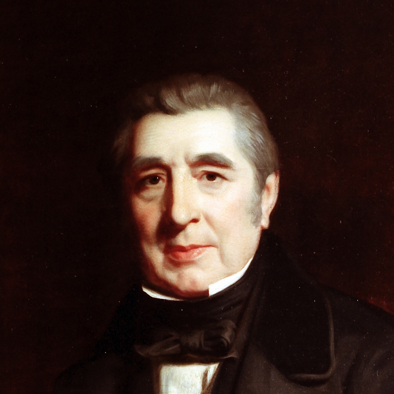 John Barrow, by Stephen Pearce, c.1840s (detail)