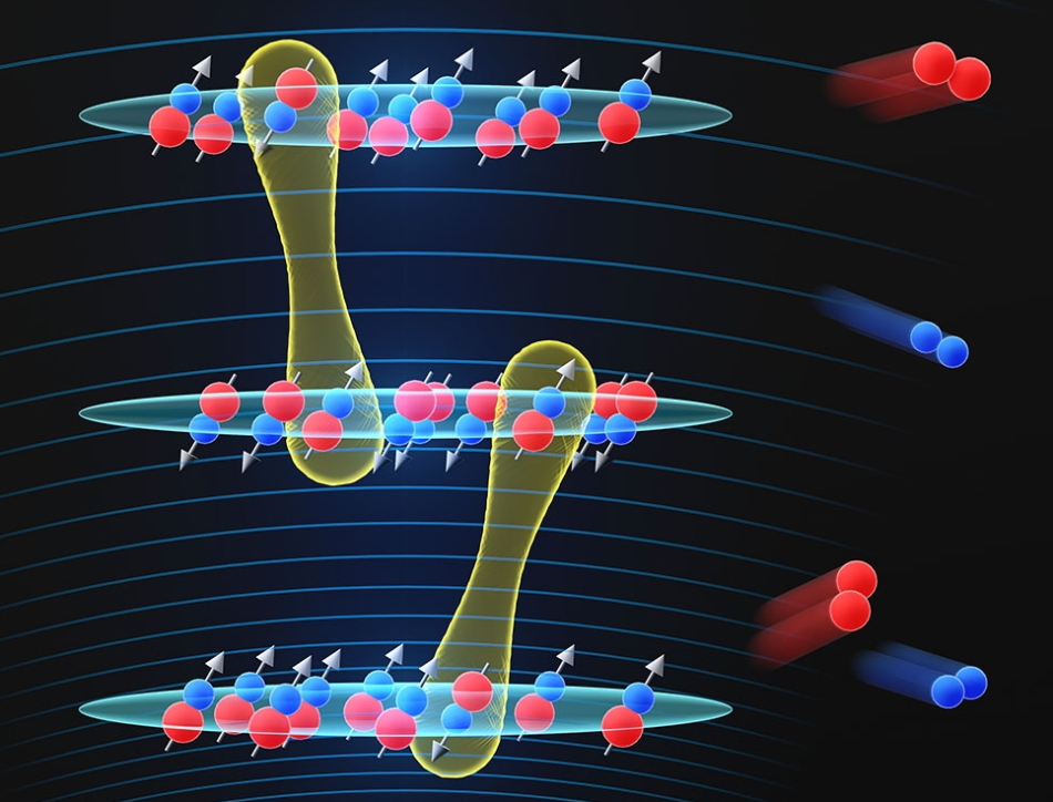 Tunable polar molecule interactions. Image credit: John Doyle, Harvard