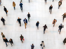 People seen from above