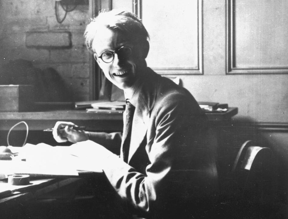 Francis Crick FRS at UCL in 1938 taken by Elizabeth Vick, courtesy of MSB