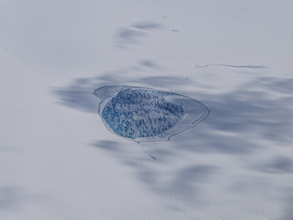 Melting ice cap in Greenland