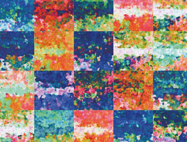 Abstract art created by a Generative Adversarial Network AI