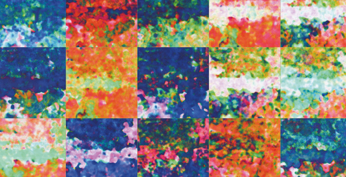 Abstract art created by a Generative Adversarial Network AI