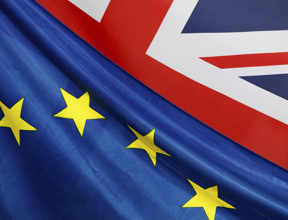 EU and UK Flags. ©ericsphotography