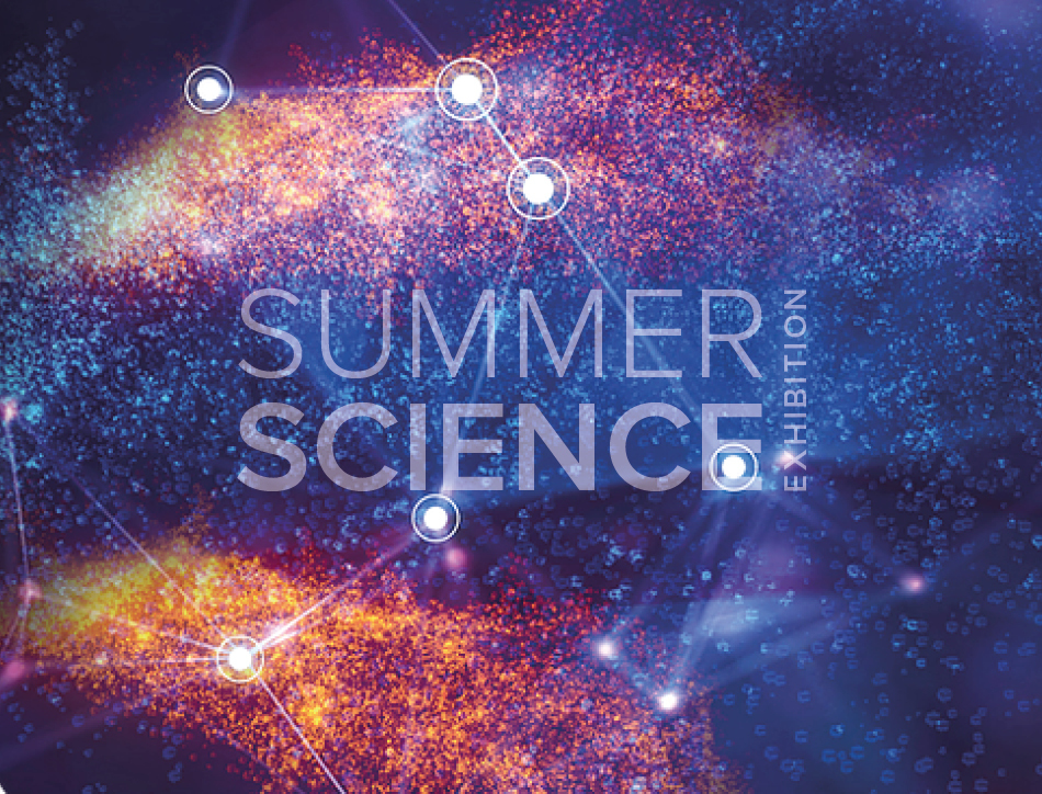Summer Science Exhibition: virtual artwork of a constellation on a starry background
