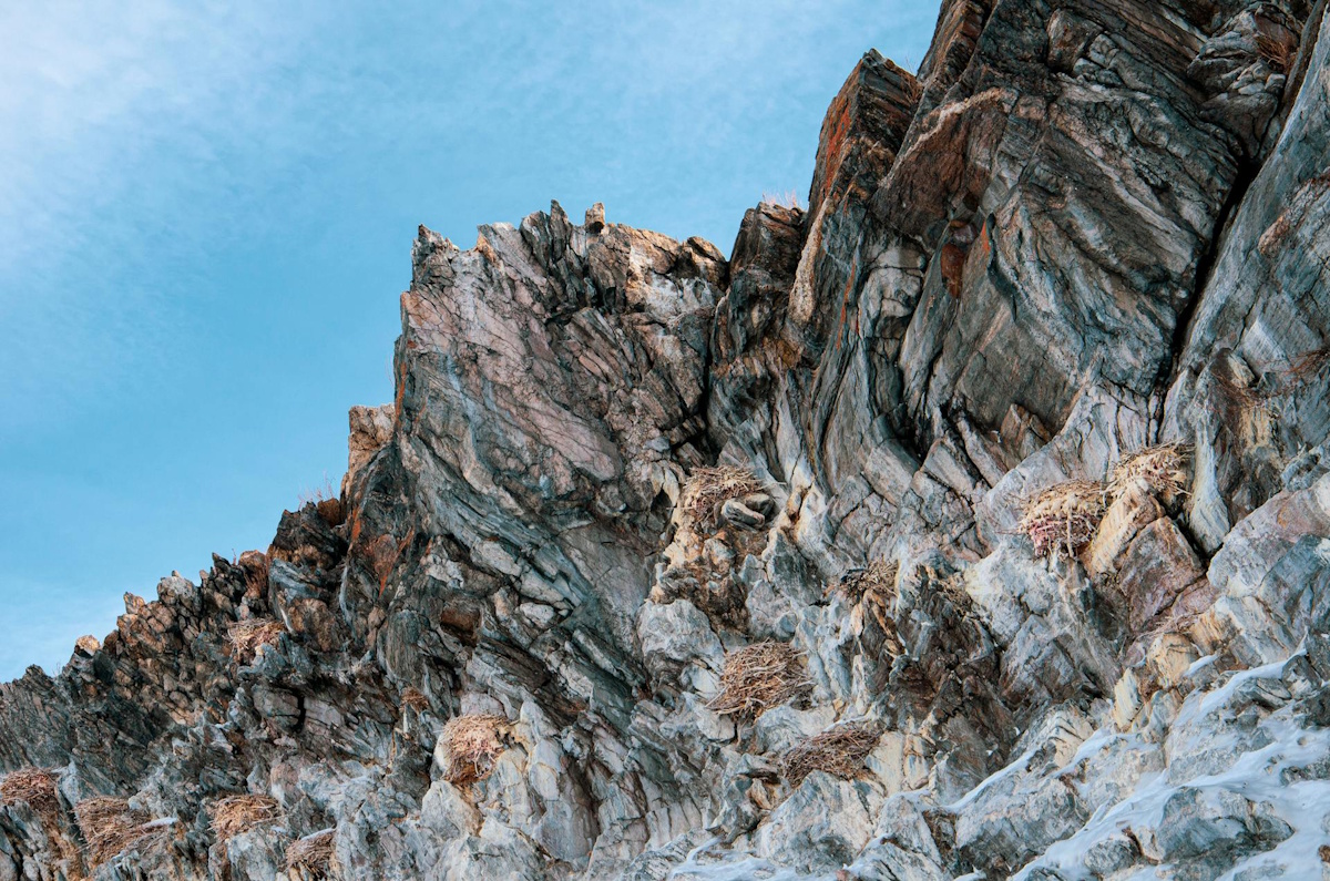 Rocky Cliffs Under the Blue Sky