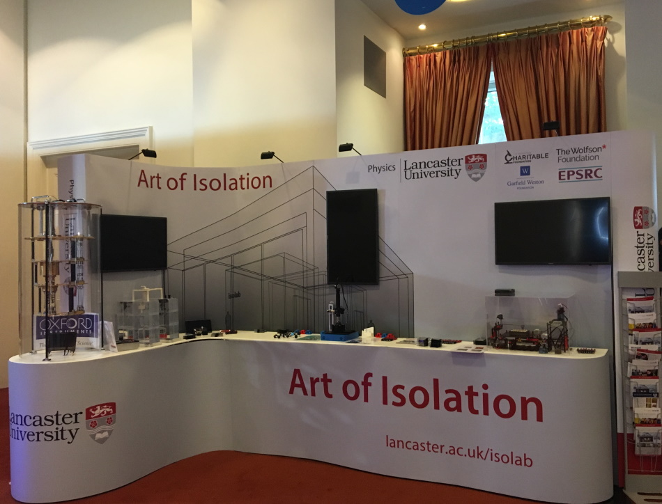 The art of isolation summer science exhibition stand